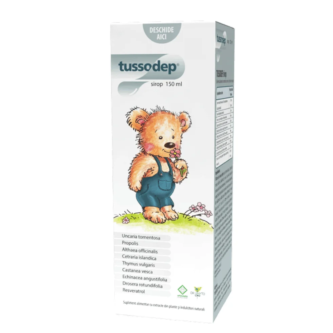 Sirop de tuse pentru copii Tussodep, 150 ml, Dr. Phyto