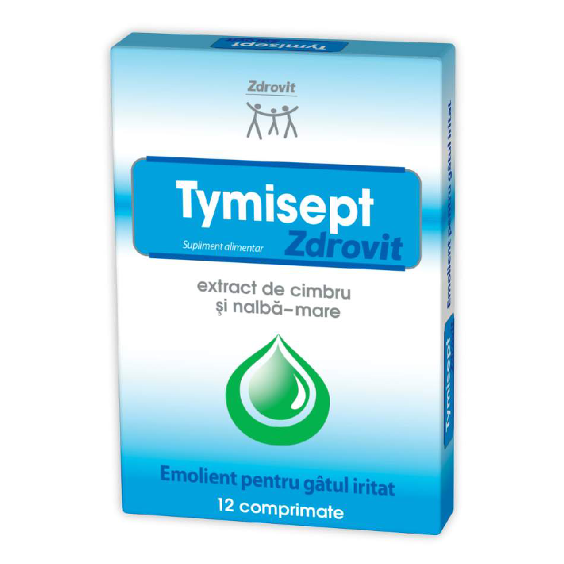 Tymisept, 12 comprimate, Zdrovit