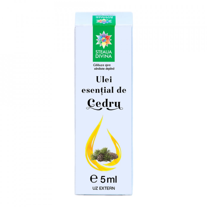 Ulei esential de Cedru, 5 ml, Steaua Divina