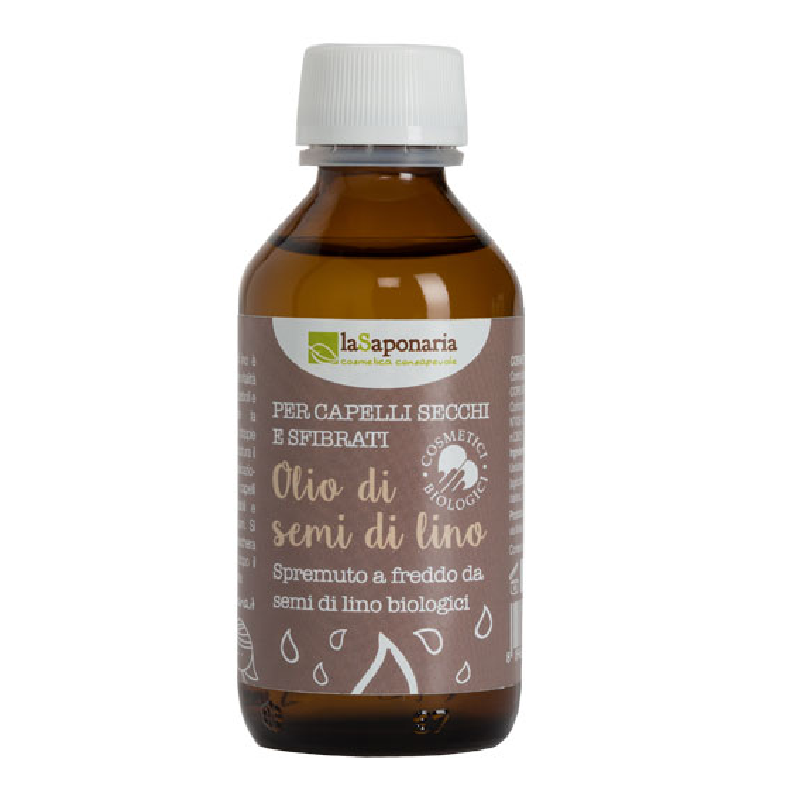 Ulei Organic De Seminte De In Pentru Par Uscat Si Fragil, 100ml, La Saponaria