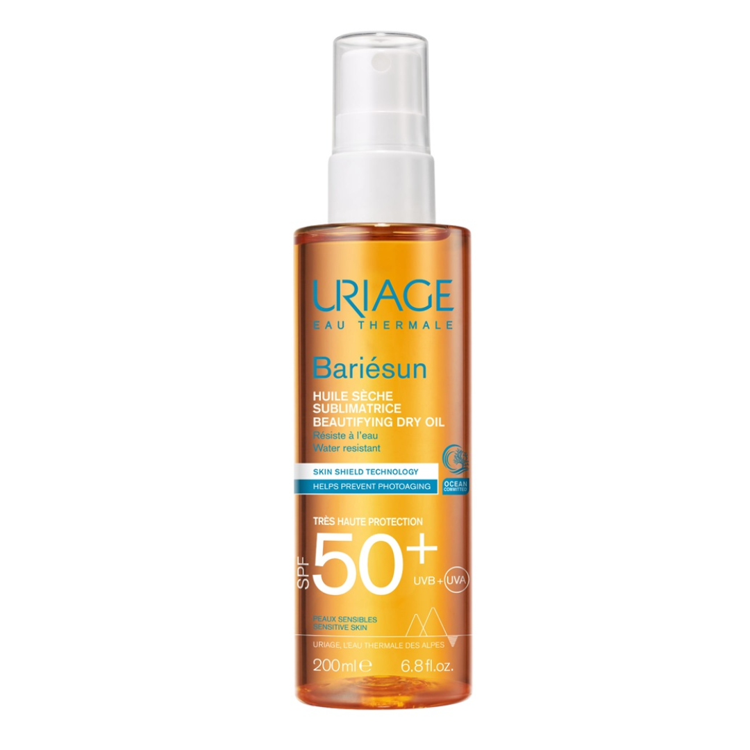 Ulei uscat cu protectie solara SPF50+ Bariesun, 200ml, Uriage