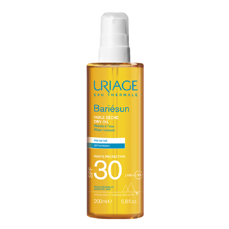 Ulei uscat cu protectie solara SPF30 Bariesun, 200 ml, Uriage