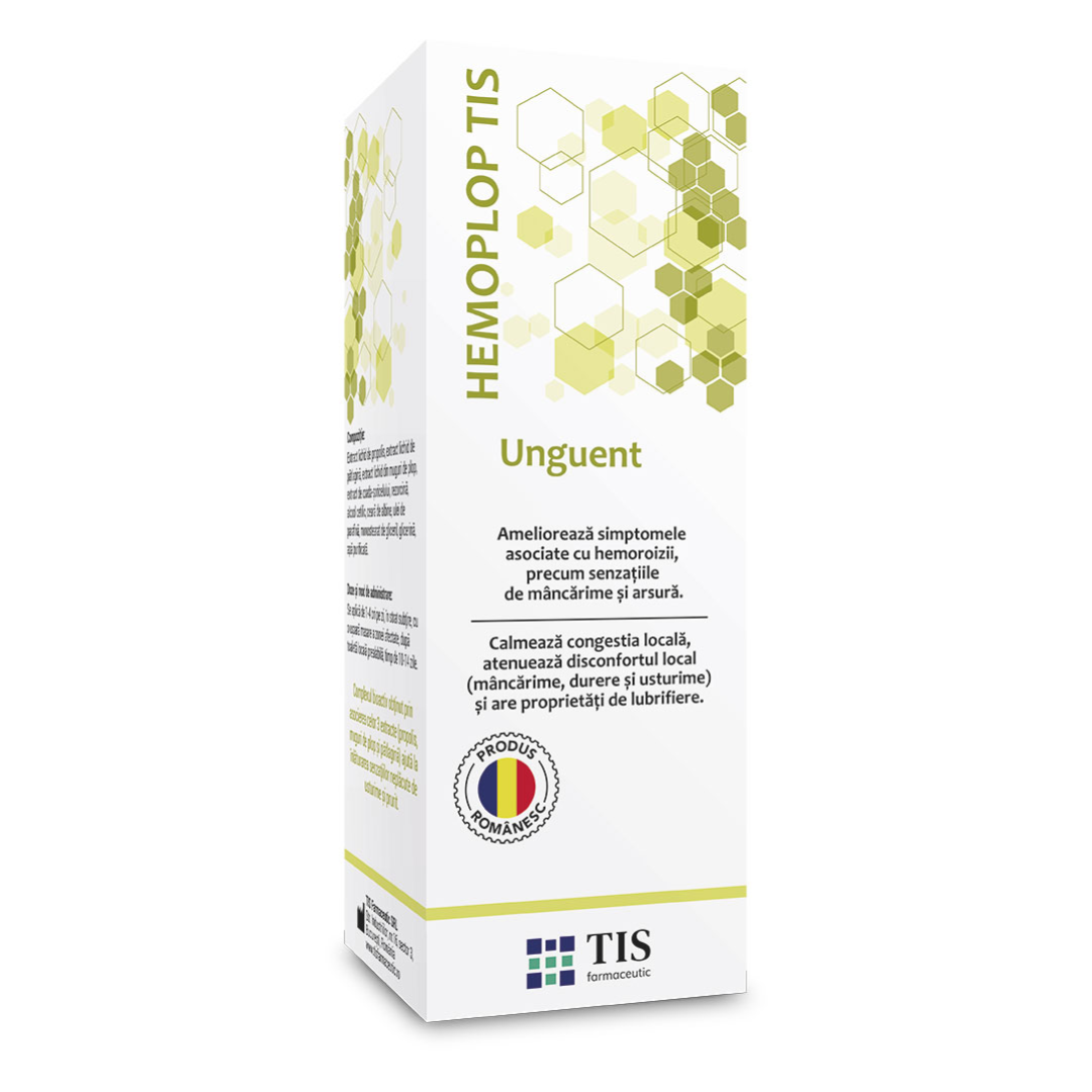 Unguent antihemoroidal Hemoplop, 50 ml, Tis Farmaceutic