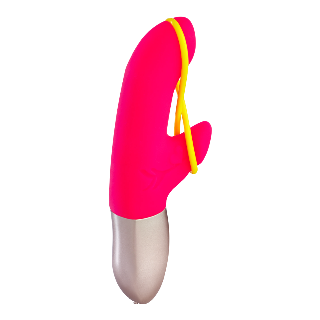 Vibrator Amorino pink/neon yellow, Fun Factory