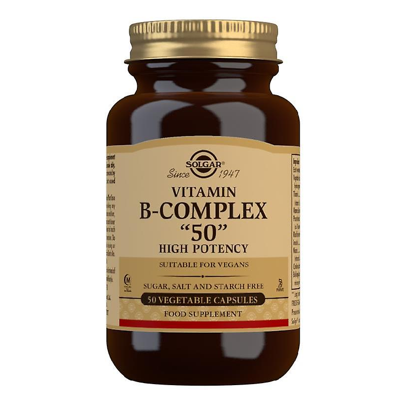 vitamin b complex 50 50 capsule solgar