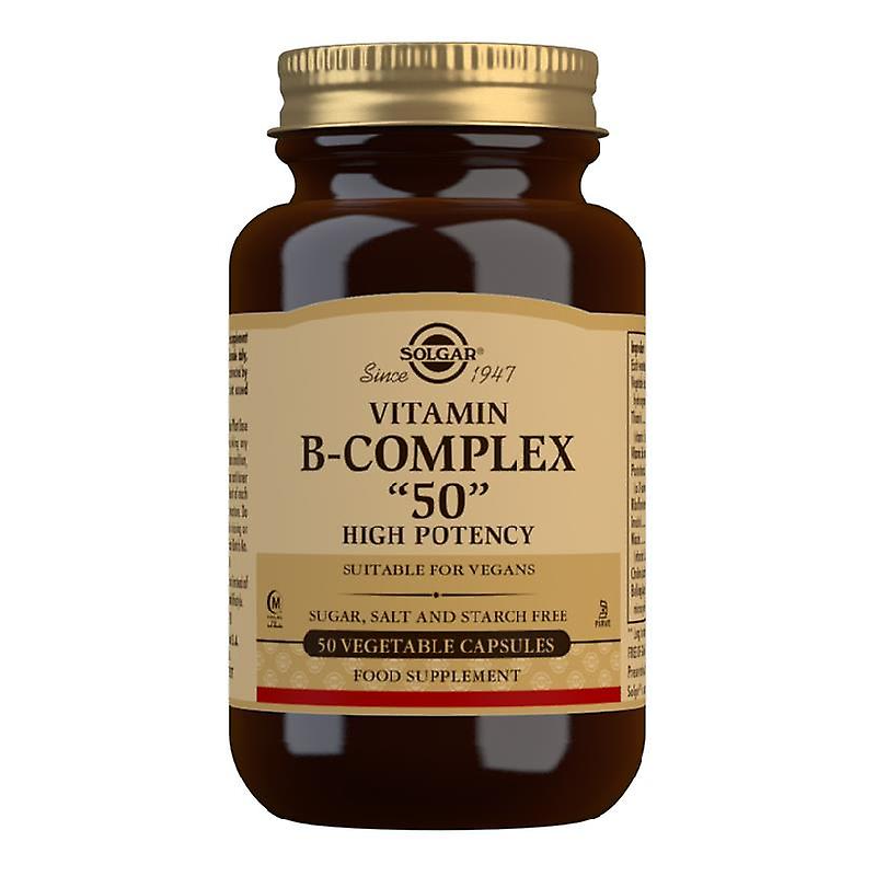 Complex de vitamine B "50", 50 capsule, Solgar