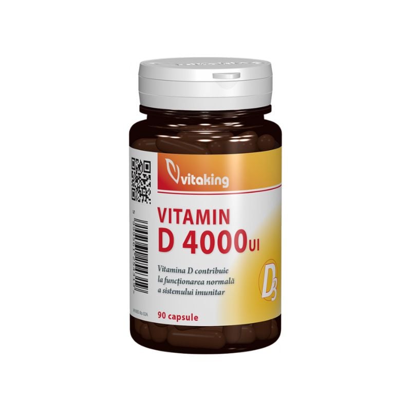 Vitamina D 4000 UI, 90 capsule, Vitaking