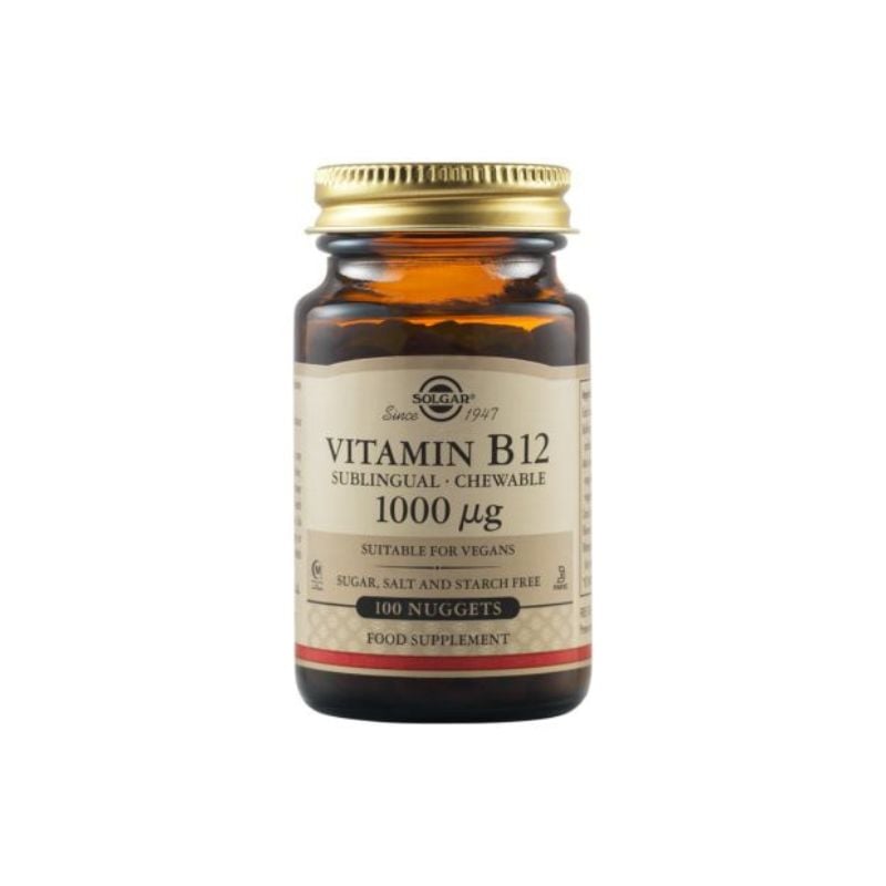 Vitamina B12, 1000 µg Sublingual, 100 tablete, Solgar La Reducere 100