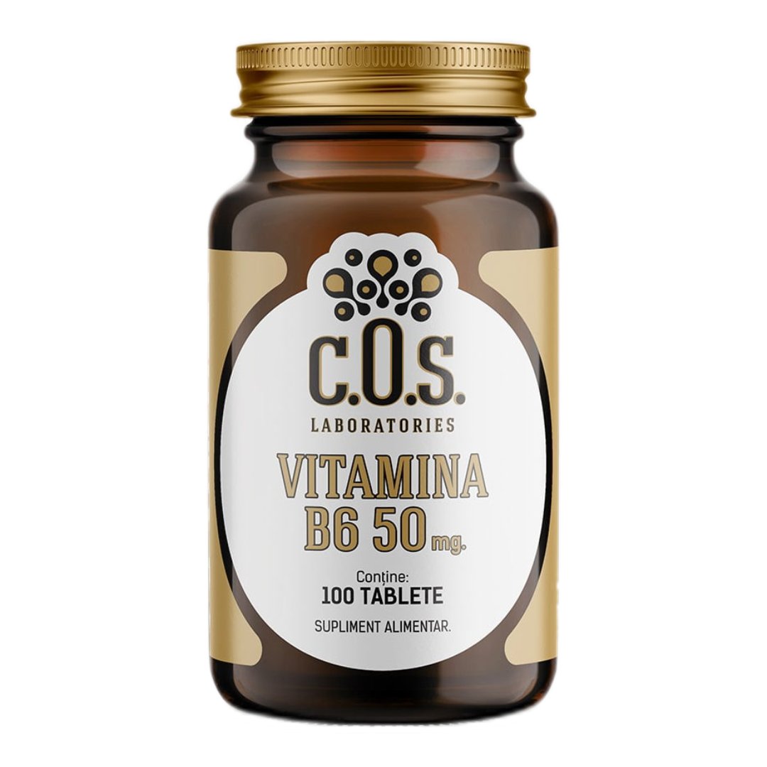 vitamina b6 50 mg 100 tablete cos laboratories