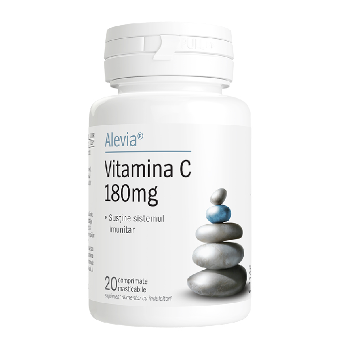 Vitamina C 180mg, 20 comprimate, Alevia Vitamina C 180mg, 20 comprimate, Alevia