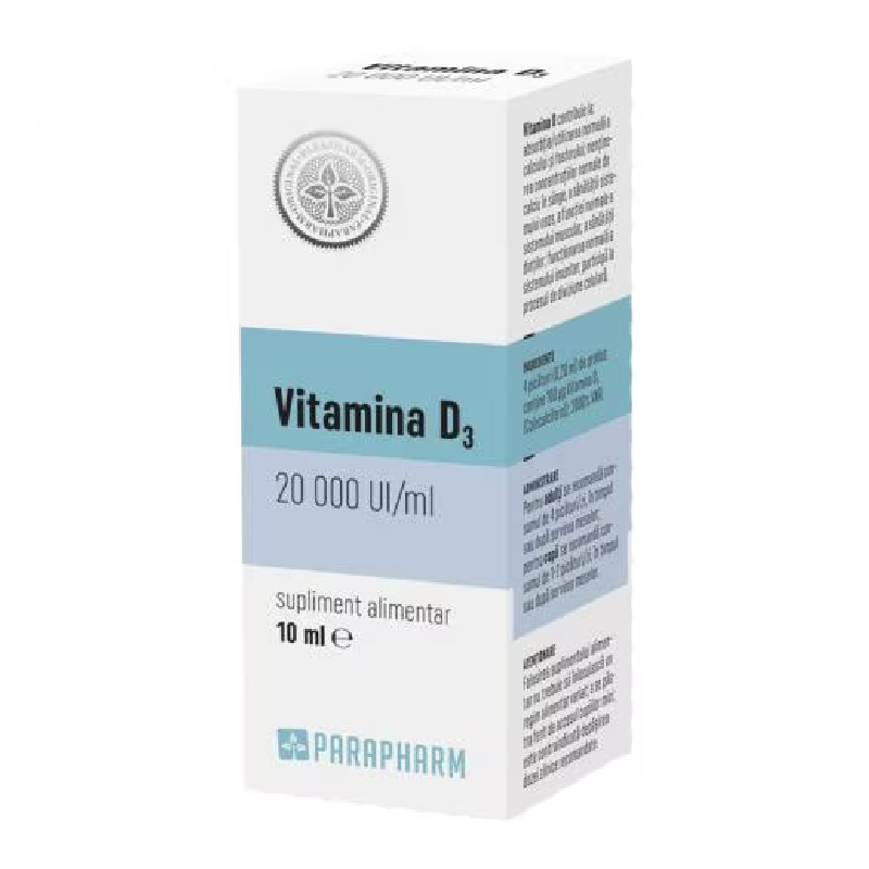 Vitamina D3, 10 ml, Parapharm