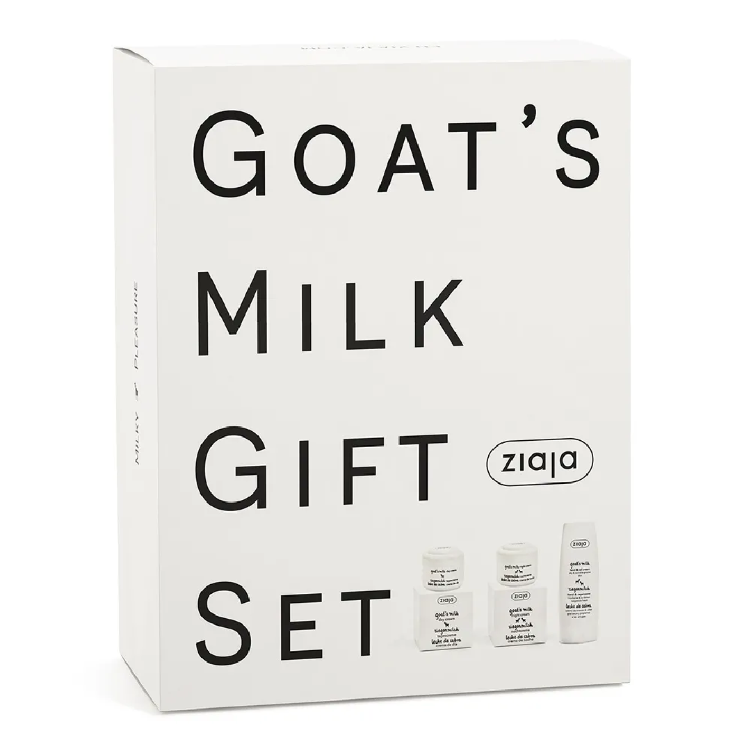 Set Goats Milk, Crema zi*50ml, Crema noapte*50ml si Crema maini*80ml, ZIAJA 