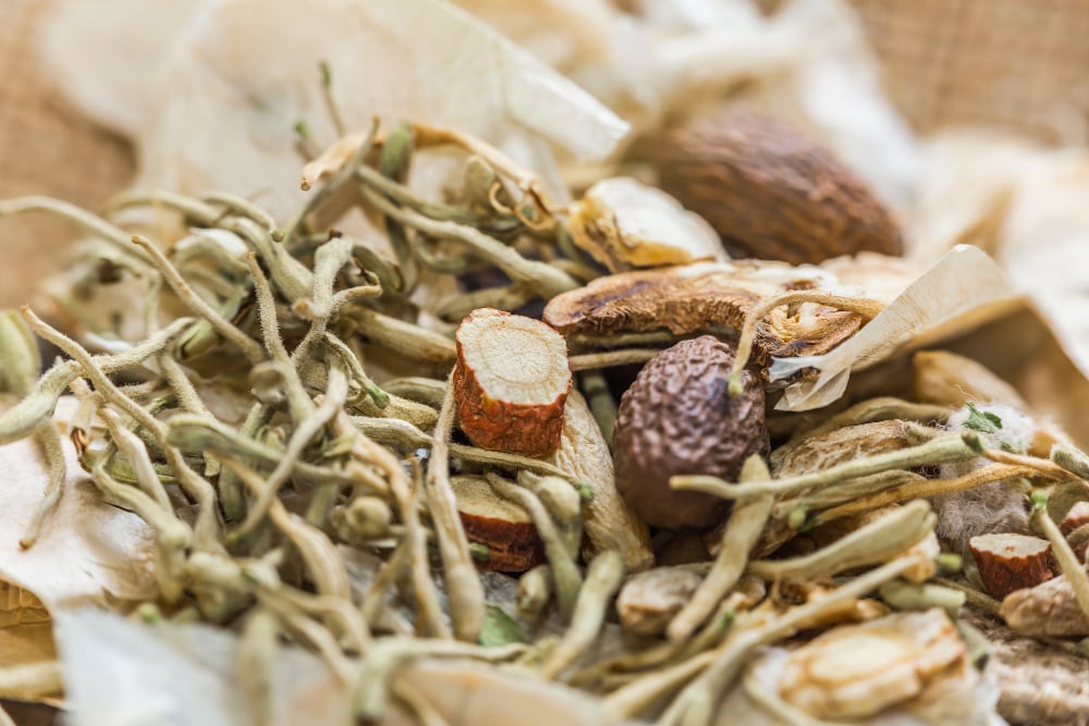Radacina taiata de ginseng