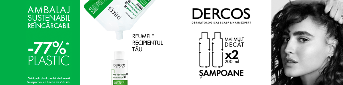 Dercos Sustenabilitate -77% plastic