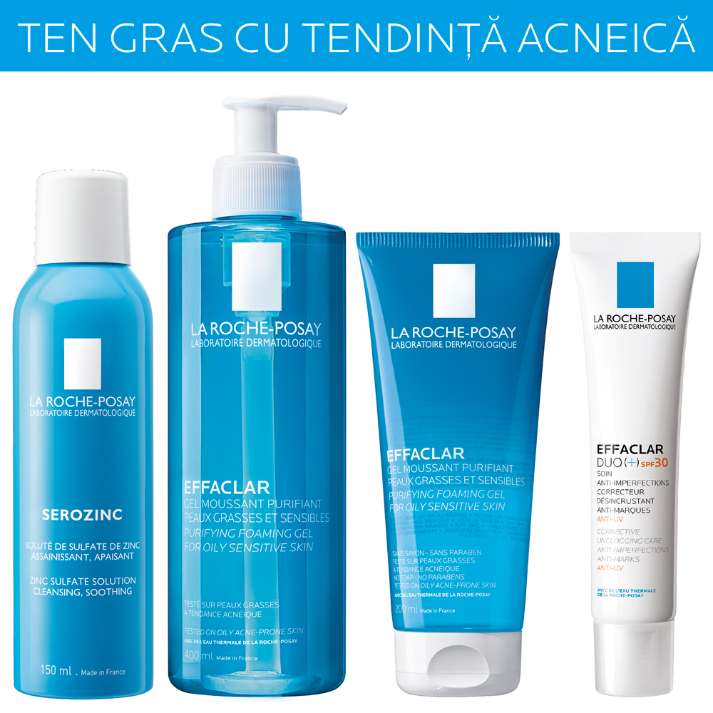 La Roche Posay: ten gras cu tendinta acneica