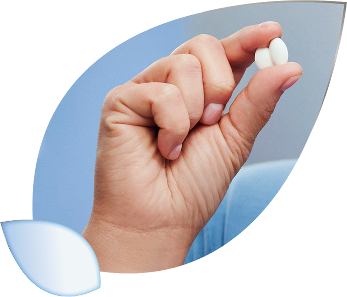 Hand with pills