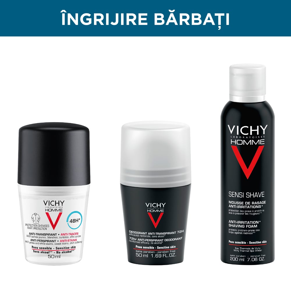 Vichy: ingrijire barbati