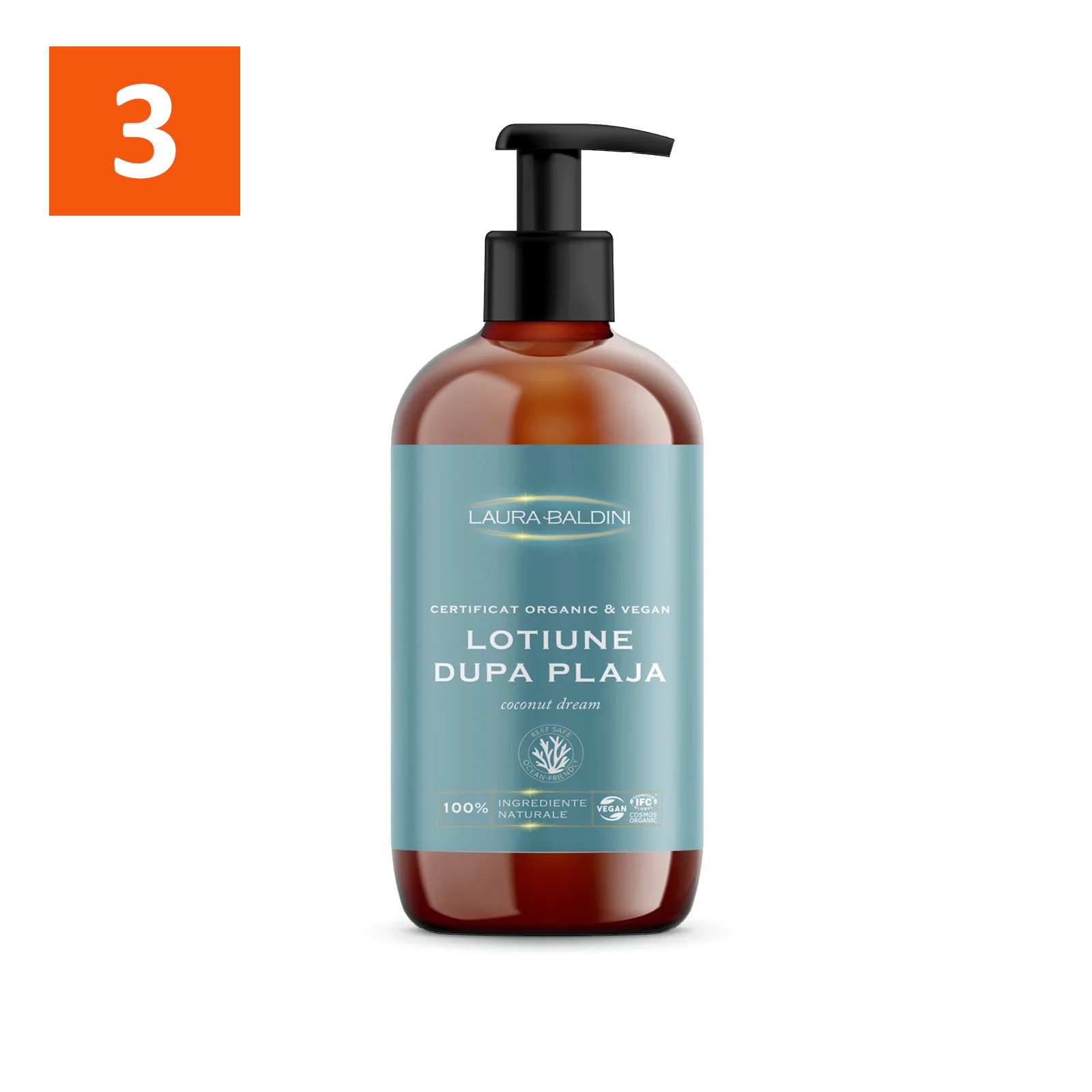 Lotiune dupa plaja Coconut Dream, 250ml, Laura Baldini